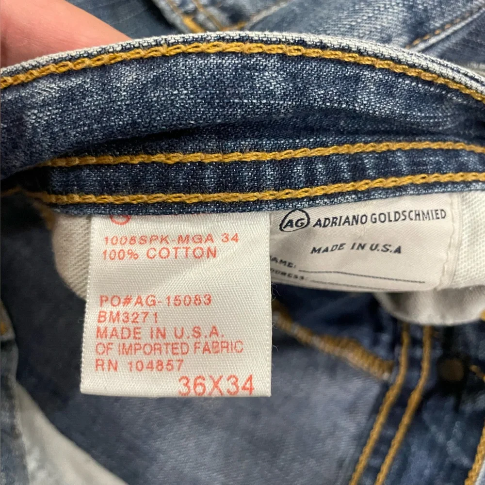 AG Adriano Goldschmied Men’s The Hero Relaxed Fit Jeans sz 36 x‎ 34 - Picture 6 of 12